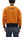 TOYS McCOY Men's Flying Ace Snoopy Zip-Up Sweatshirt - USAF C-2 Inspired, No Hood, Heavyweight 100% Cotton Loopwheel Fleece, Two-Tone Contrast Panel Design - Made in Japan (TMC2551 070  orange and black)