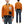 TOYS McCOY Men's Flying Ace Snoopy Zip-Up Sweatshirt - USAF C-2 Inspired, No Hood, Heavyweight 100% Cotton Loopwheel Fleece, Two-Tone Contrast Panel Design - Made in Japan (TMC2551 070  orange and black)