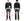 TOYS McCOY Men's Zip-Up Sweatshirt - USAAF C-2 Inspired, No Hood, Heavyweight 100% Cotton Loopwheel Fleece, Two-Tone Contrast Panel Design - Made in Japan (TMC2556 030 black and  gray)