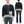 TOYS McCOY Men's Zip-Up Sweatshirt - USAAF C-2 Inspired, No Hood, Heavyweight 100% Cotton Loopwheel Fleece, Two-Tone Contrast Panel Design - Made in Japan (TMC2556 030 black and  gray)