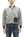 TOYS McCOY Men's Zip-Up Sweatshirt - USAAF C-2 Inspired, No Hood, Heavyweight 100% Cotton Loopwheel Fleece, Two-Tone Contrast Panel Design - Made in Japan (TMC2556 021 ash gray and  navy)