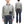 TOYS McCOY Men's Zip-Up Sweatshirt - USAAF C-2 Inspired, No Hood, Heavyweight 100% Cotton Loopwheel Fleece, Two-Tone Contrast Panel Design - Made in Japan (TMC2556 021 ash gray and  navy)