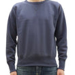 Load image into Gallery viewer, TOYS McCOY Men&#39;s Solid Color Loopwheel Sweatshirt - Vintage-Inspired, Tubular Knit Fleece - Made in Japan (TMC2566 141 Navy Gray)
