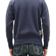 Load image into Gallery viewer, TOYS McCOY Men&#39;s Solid Color Loopwheel Sweatshirt - Vintage-Inspired, Tubular Knit Fleece - Made in Japan (TMC2566 141 Navy Gray)
