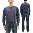 Load image into Gallery viewer, TOYS McCOY Men&#39;s Solid Color Loopwheel Sweatshirt - Vintage-Inspired, Tubular Knit Fleece - Made in Japan (TMC2566 141 Navy Gray)
