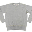 Load image into Gallery viewer, TOYS McCOY Men&#39;s Solid Color Loopwheel Sweatshirt - Vintage-Inspired, Tubular Knit Fleece - Made in Japan (TMC2566 020 Heather Gray)
