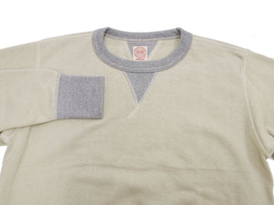 TOYS McCOY Men's Solid Color Loopwheel Sweatshirt - Vintage-Inspired, Tubular Knit Fleece - Made in Japan (TMC2566 040 Sand)