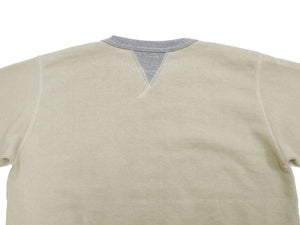 TOYS McCOY Men's Solid Color Loopwheel Sweatshirt - Vintage-Inspired, Tubular Knit Fleece - Made in Japan (TMC2566 040 Sand)