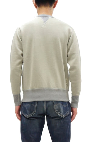 TOYS McCOY Men's Solid Color Loopwheel Sweatshirt - Vintage-Inspired, Tubular Knit Fleece - Made in Japan (TMC2566 040 Sand)