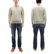 Load image into Gallery viewer, TOYS McCOY Men&#39;s Solid Color Loopwheel Sweatshirt - Vintage-Inspired, Tubular Knit Fleece - Made in Japan (TMC2566 040 Sand)
