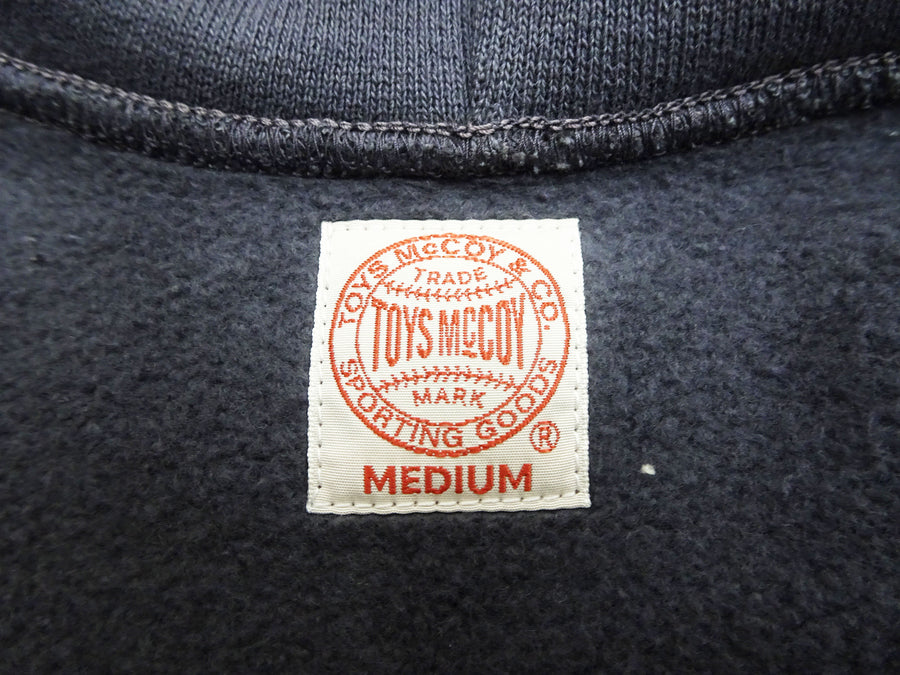 TOYS McCOY Men's Heavyweight Full Zip Hoodie - Vintage-Style Zip-Up Solid Hooded Sweatshirt TMC2567 141 Faded Navy-Gray