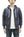 TOYS McCOY Men's Heavyweight Full Zip Hoodie - Vintage-Style Zip-Up Solid Hooded Sweatshirt TMC2567 141 Faded Navy-Gray