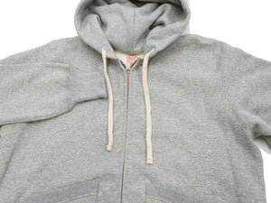 TOYS McCOY Men's Heavyweight Full Zip Hoodie - Vintage-Style Zip-Up Solid Hooded Sweatshirt TMC2567 020 Heather Gray