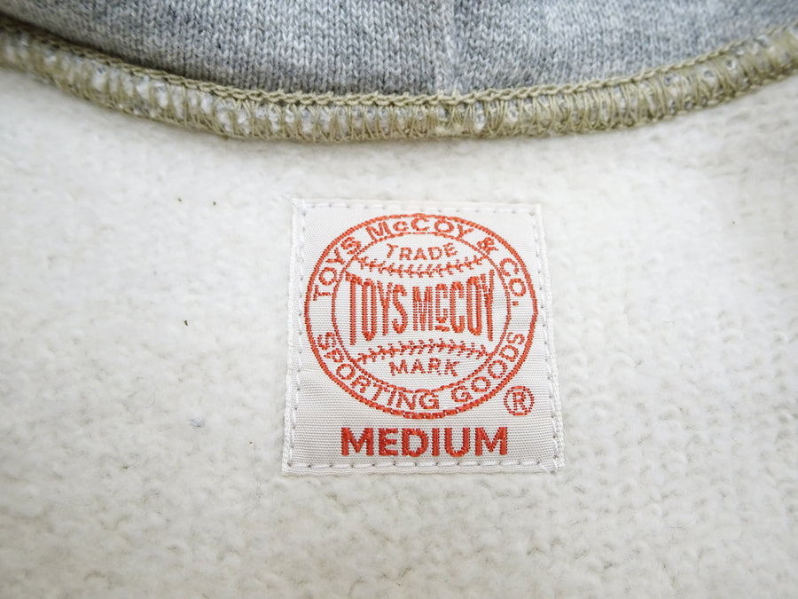 TOYS McCOY Men's Heavyweight Full Zip Hoodie - Vintage-Style Zip-Up Solid Hooded Sweatshirt TMC2567 020 Heather Gray