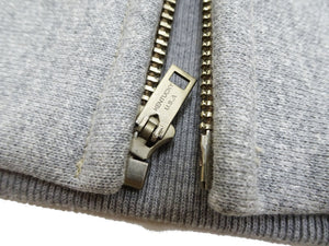 TOYS McCOY Men's Heavyweight Full Zip Hoodie - Vintage-Style Zip-Up Solid Hooded Sweatshirt TMC2567 020 Heather Gray