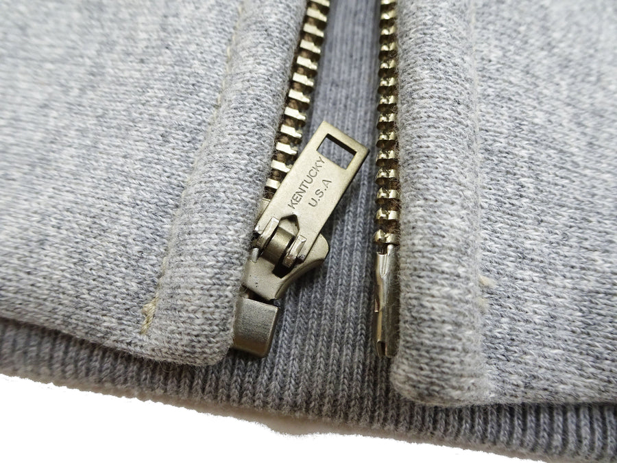 TOYS McCOY Men's Heavyweight Full Zip Hoodie - Vintage-Style Zip-Up Solid Hooded Sweatshirt TMC2567 020 Heather Gray