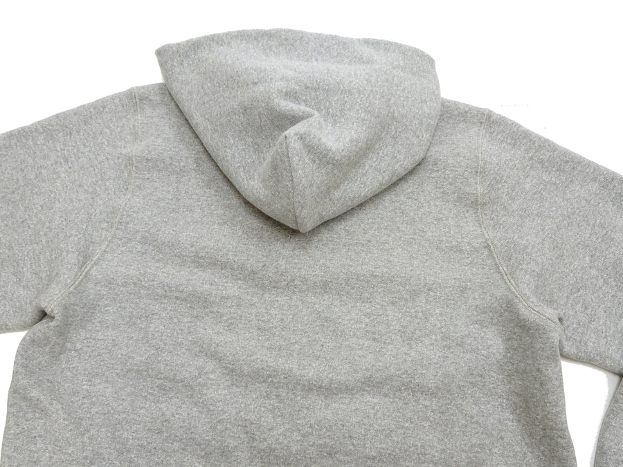 TOYS McCOY Men's Heavyweight Full Zip Hoodie - Vintage-Style Zip-Up Solid Hooded Sweatshirt TMC2567 020 Heather Gray