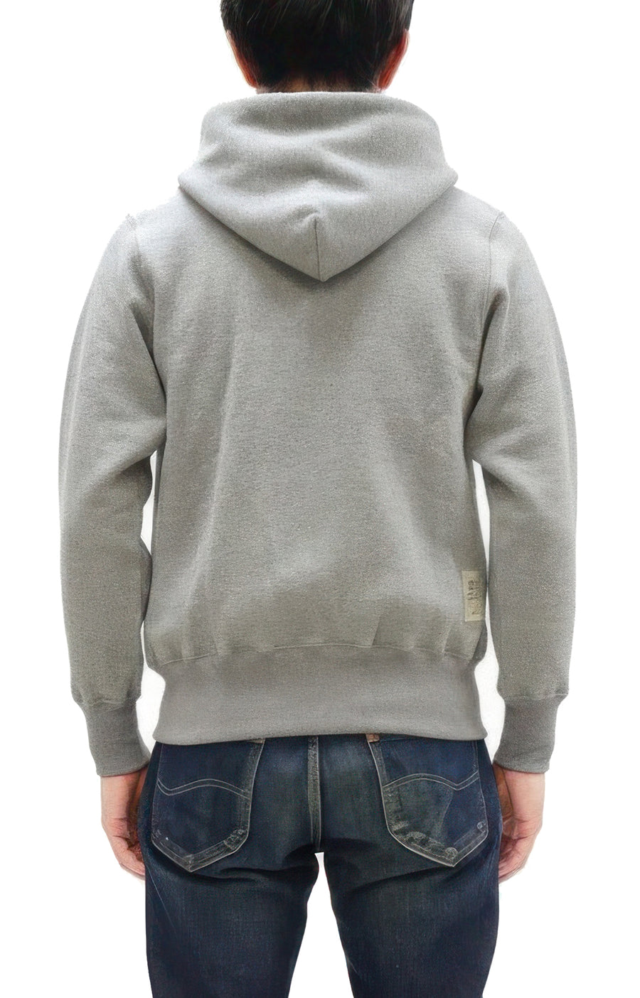 TOYS McCOY Men's Heavyweight Full Zip Hoodie - Vintage-Style Zip-Up Solid Hooded Sweatshirt TMC2567 020 Heather Gray