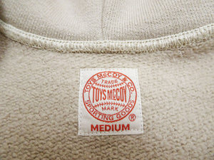 TOYS McCOY Men's Heavyweight Full Zip Hoodie - Vintage-Style Zip-Up Solid Hooded Sweatshirt TMC2567 040 Sand-Beige