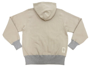 TOYS McCOY Men's Heavyweight Full Zip Hoodie - Vintage-Style Zip-Up Solid Hooded Sweatshirt TMC2567 040 Sand-Beige