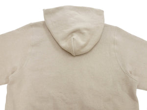 TOYS McCOY Men's Heavyweight Full Zip Hoodie - Vintage-Style Zip-Up Solid Hooded Sweatshirt TMC2567 040 Sand-Beige