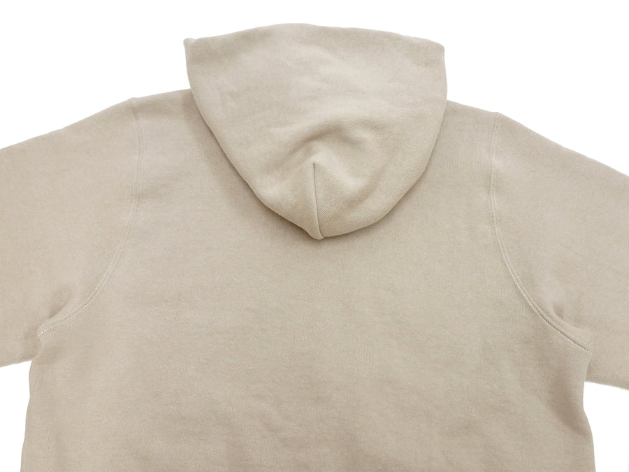 TOYS McCOY Men's Heavyweight Full Zip Hoodie - Vintage-Style Zip-Up Solid Hooded Sweatshirt TMC2567 040 Sand-Beige