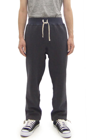 TOYS McCOY Men's Heavyweight Fleece Sweatpants - Made in Japan, Vintage-Inspired Straight Fit with Waist & Hem Drawcords (TMC2568 141 Navy Gray)