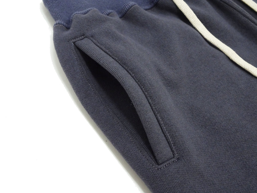 TOYS McCOY Men's Heavyweight Fleece Sweatpants - Made in Japan, Vintage-Inspired Straight Fit with Waist & Hem Drawcords (TMC2568 141 Navy Gray)