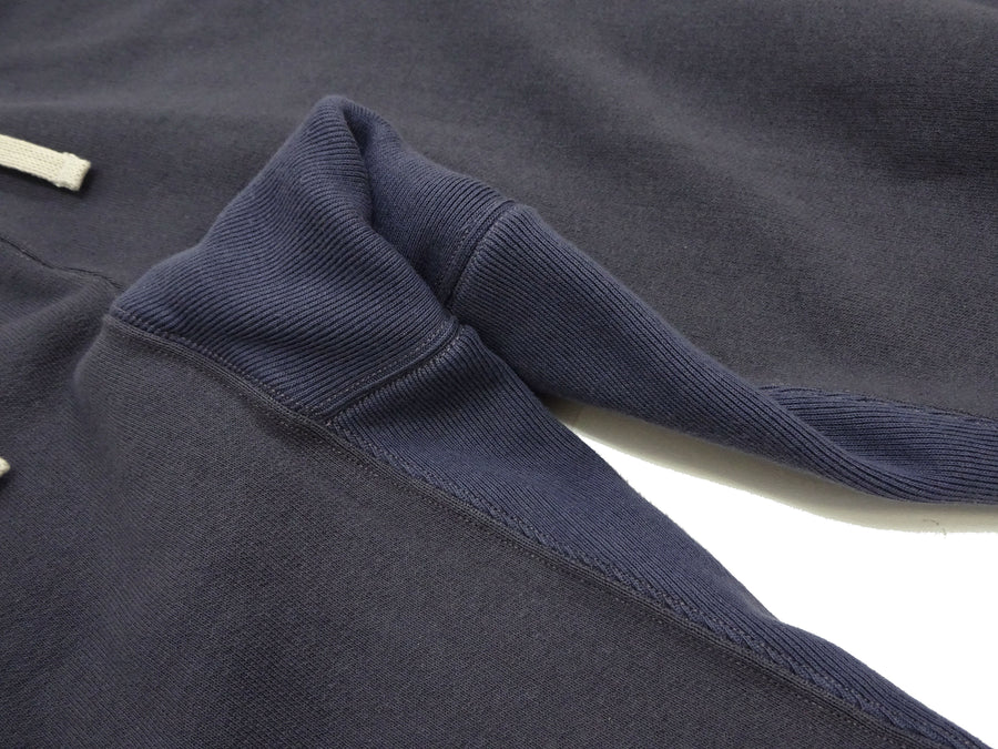 TOYS McCOY Men's Heavyweight Fleece Sweatpants - Made in Japan, Vintage-Inspired Straight Fit with Waist & Hem Drawcords (TMC2568 141 Navy Gray)