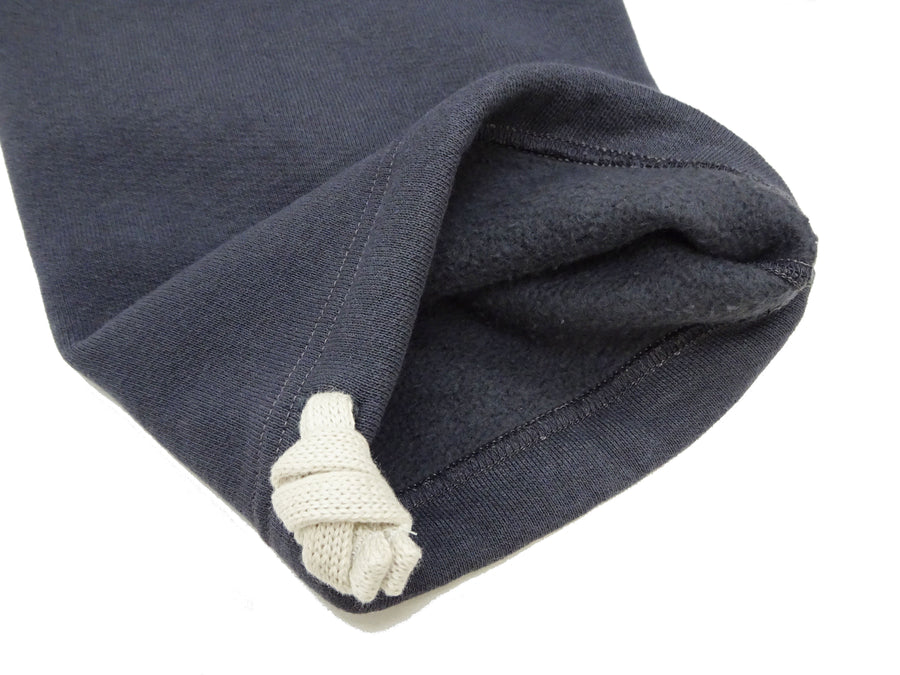 TOYS McCOY Men's Heavyweight Fleece Sweatpants - Made in Japan, Vintage-Inspired Straight Fit with Waist & Hem Drawcords (TMC2568 141 Navy Gray)