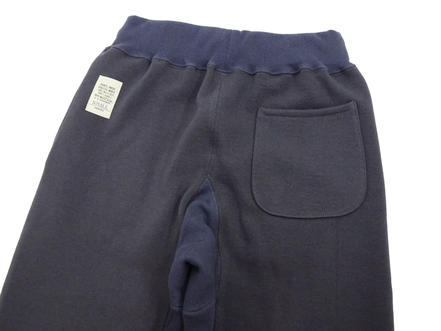 TOYS McCOY Men's Heavyweight Fleece Sweatpants - Made in Japan, Vintage-Inspired Straight Fit with Waist & Hem Drawcords (TMC2568 141 Navy Gray)
