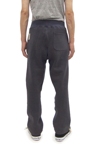 TOYS McCOY Men's Heavyweight Fleece Sweatpants - Made in Japan, Vintage-Inspired Straight Fit with Waist & Hem Drawcords (TMC2568 141 Navy Gray)
