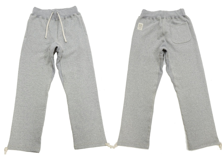 TOYS McCOY Men's Heavyweight Fleece Sweatpants - Made in Japan, Vintage-Inspired Straight Fit with Waist & Hem Drawcords (TMC2568 020 Heather Gray)