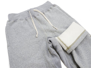 TOYS McCOY Men's Heavyweight Fleece Sweatpants - Made in Japan, Vintage-Inspired Straight Fit with Waist & Hem Drawcords (TMC2568 020 Heather Gray)