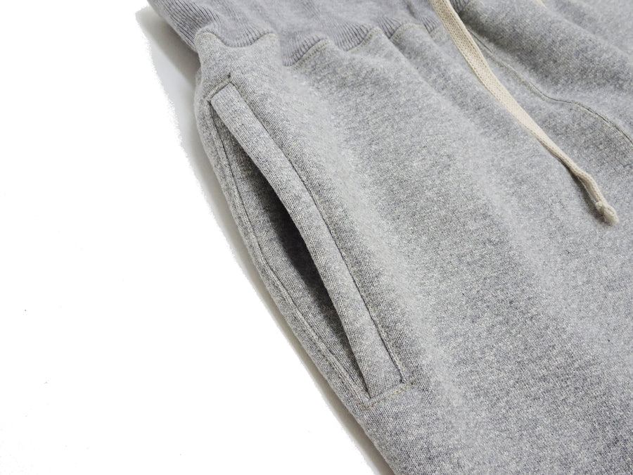TOYS McCOY Men's Heavyweight Fleece Sweatpants - Made in Japan, Vintage-Inspired Straight Fit with Waist & Hem Drawcords (TMC2568 020 Heather Gray)