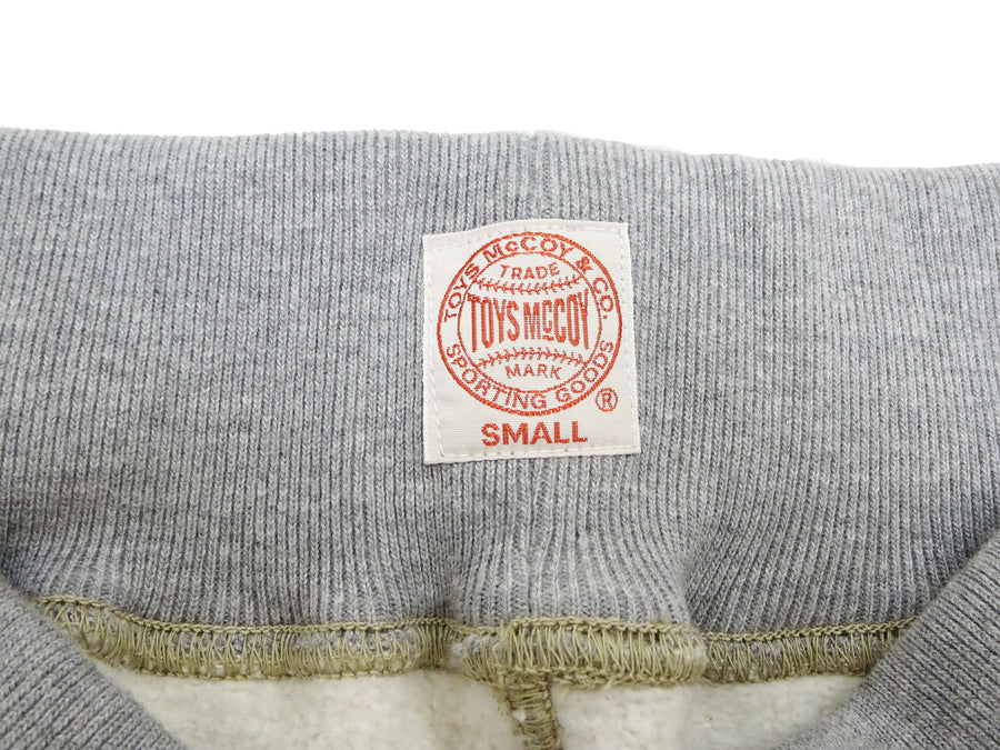 TOYS McCOY Men's Heavyweight Fleece Sweatpants - Made in Japan, Vintage-Inspired Straight Fit with Waist & Hem Drawcords (TMC2568 020 Heather Gray)
