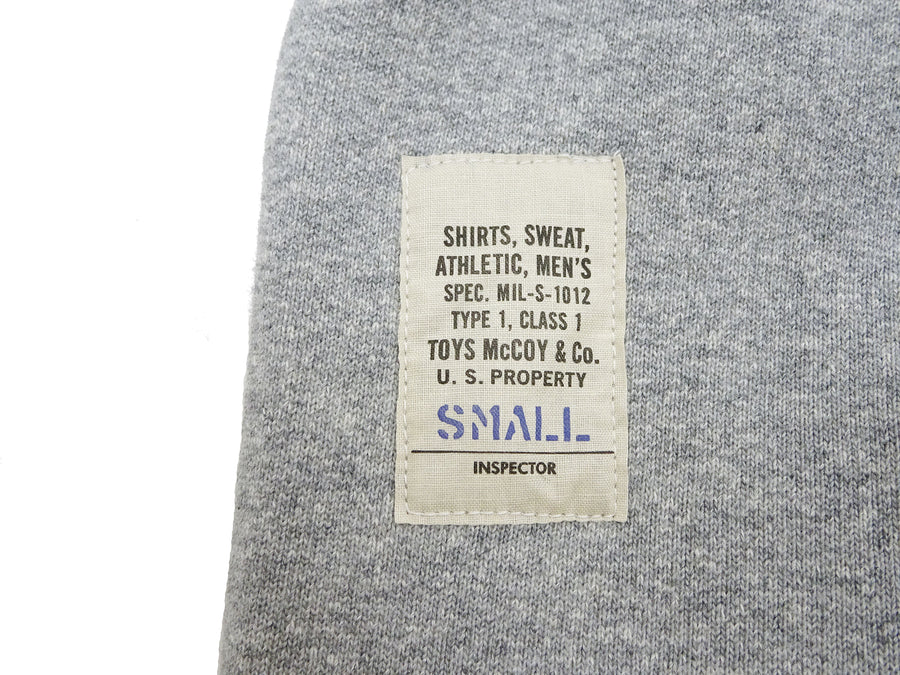TOYS McCOY Men's Heavyweight Fleece Sweatpants - Made in Japan, Vintage-Inspired Straight Fit with Waist & Hem Drawcords (TMC2568 020 Heather Gray)