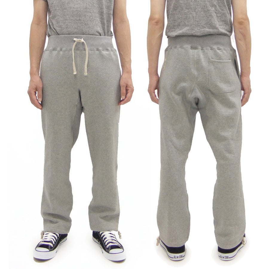 TOYS McCOY Men's Heavyweight Fleece Sweatpants - Made in Japan, Vintage-Inspired Straight Fit with Waist & Hem Drawcords (TMC2568 020 Heather Gray)