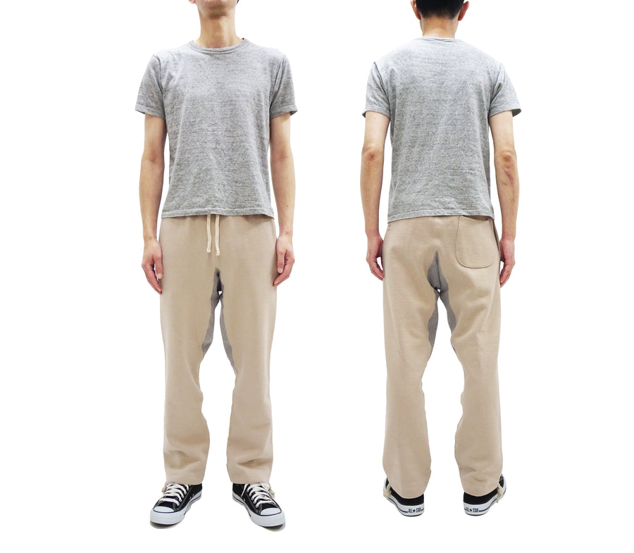 TOYS McCOY Men's Heavyweight Fleece Sweatpants - Made in Japan, Vintage-Inspired Straight Fit with Waist & Hem Drawcords (TMC2568 040 Snad)
