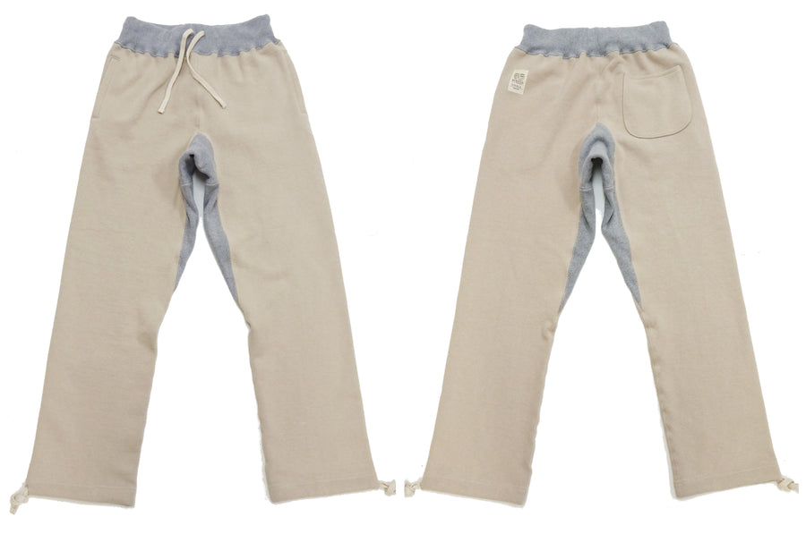 TOYS McCOY Men's Heavyweight Fleece Sweatpants - Made in Japan, Vintage-Inspired Straight Fit with Waist & Hem Drawcords (TMC2568 040 Snad)