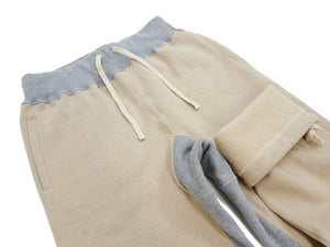 TOYS McCOY Men's Heavyweight Fleece Sweatpants - Made in Japan, Vintage-Inspired Straight Fit with Waist & Hem Drawcords (TMC2568 040 Snad)