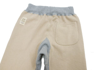 TOYS McCOY Men's Heavyweight Fleece Sweatpants - Made in Japan, Vintage-Inspired Straight Fit with Waist & Hem Drawcords (TMC2568 040 Snad)