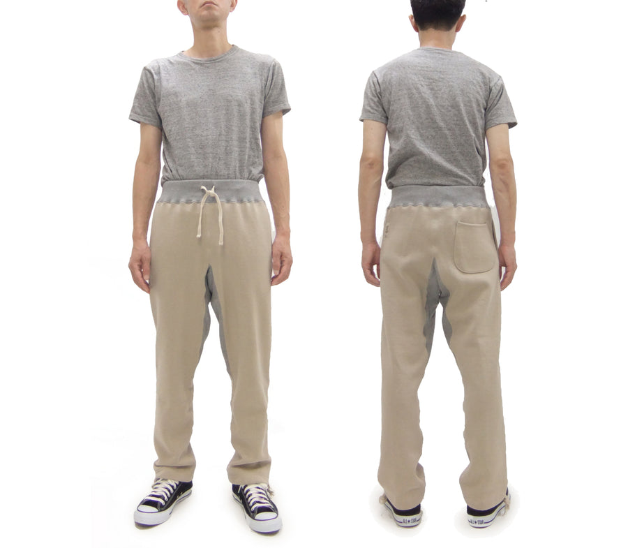 TOYS McCOY Men's Heavyweight Fleece Sweatpants - Made in Japan, Vintage-Inspired Straight Fit with Waist & Hem Drawcords (TMC2568 040 Snad)