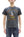 TOYS McCOY Men's Felix the Cat U.S. Navy Graphic Short Sleeve T-Shirt - Loopwheel Tubular Jersey, Garment Dyed, Made in Japan (TMC2601 030 Muted Black)