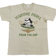 Load image into Gallery viewer, TOYS McCOY Men's Felix the Cat U.S. Navy Graphic Short Sleeve T-Shirt - Loopwheel Tubular Jersey, Garment Dyed, Made in Japan (TMC2601 041 Muted Sand Beige)
