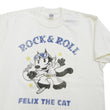Load image into Gallery viewer, TOYS McCOY Felix the Cat "Rock &amp; Roll" Short Sleeve Loopwheel Graphic T-Shirt - Made in Japan, Tubular Knit, Unwashed Finish (TMC2602 011 Off-White)
