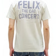 Load image into Gallery viewer, TOYS McCOY Felix the Cat "Rock &amp; Roll" Short Sleeve Loopwheel Graphic T-Shirt - Made in Japan, Tubular Knit, Unwashed Finish (TMC2602 011 Off-White)
