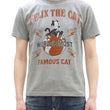 Load image into Gallery viewer, TOYS McCOY Men's Felix the Cat Short-Sleeve Graphic T-Shirt, Garment-Dyed Loopwheel Tubular Tee, Made in Japan (TMC2603 020 Ash Gray)
