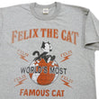 Load image into Gallery viewer, TOYS McCOY Men's Felix the Cat Short-Sleeve Graphic T-Shirt, Garment-Dyed Loopwheel Tubular Tee, Made in Japan (TMC2603 020 Ash Gray)
