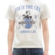 Load image into Gallery viewer, TOYS McCOY Men's Felix the Cat Short-Sleeve Graphic T-Shirt, Garment-Dyed Loopwheel Tubular Tee, Made in Japan (TMC2603 011 Aged Off White)
